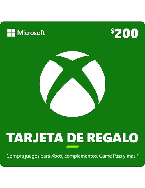 Dinero virtual Xbox Live México 200 MXN Xbox