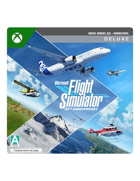 Microsoft Flight Simulator 40th Anniversary Deluxe Edition Juego Eléctronico Descargable Para Xbox Series X|S Y Windows