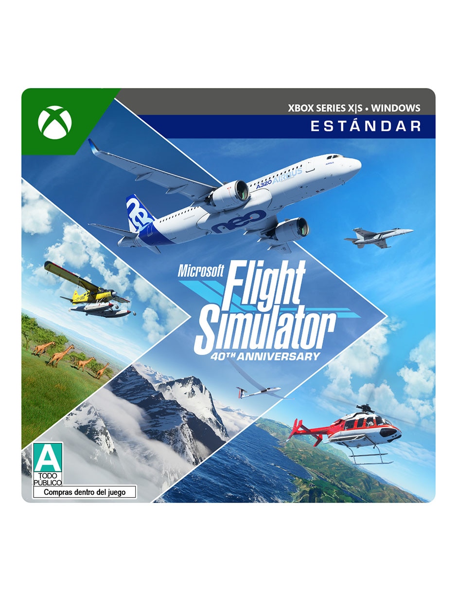 Microsoft Flight Simulator 40th Anniversary juego eléctronico consola para  Xbox Series X, S y Windows